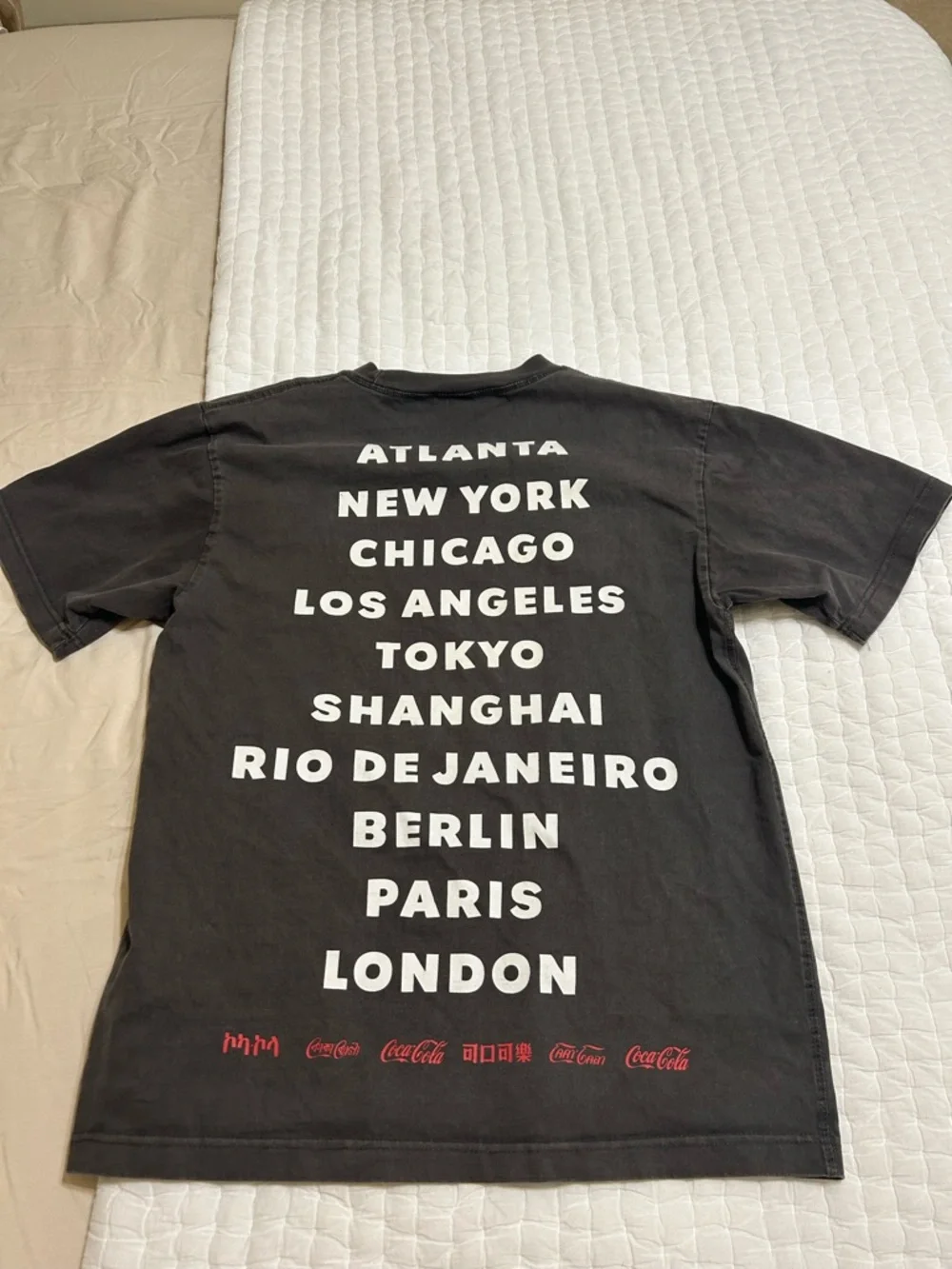 PacSun Black Short Sleeve Coca Cola Logo Tee